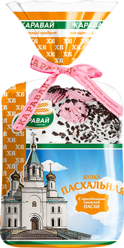 

Булка КАРАВАЙ Пасхальная с шоколадными каплями, 460г