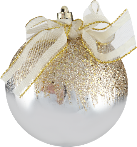 

Шар елочный HOMECLUB d=8см, с бантом, пластик, в ассортименте Арт. A1-HT0046S A1-HT0046DR