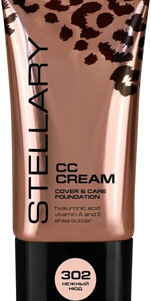 СС-крем для лица Stellary с гиалуроновой кислотой Нежный нюд Тон 302 25мл