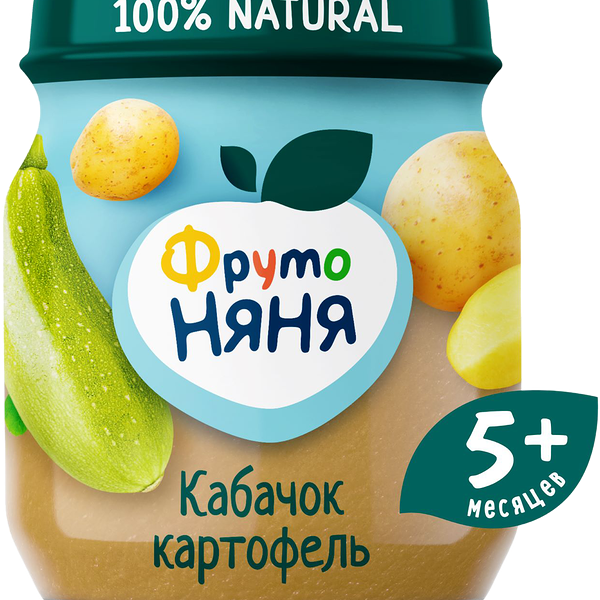 Пюре детское Фруто Няня из кабачка и картофеля с 5 месяцев, 110г