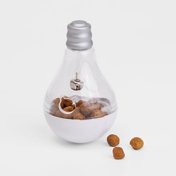 Игрушка для кошек Диспенсер для лакомств Лампочка, 11,5х7 см