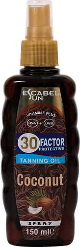 Масло для загара ESCABEL SUN Coconut SPF30, 150мл