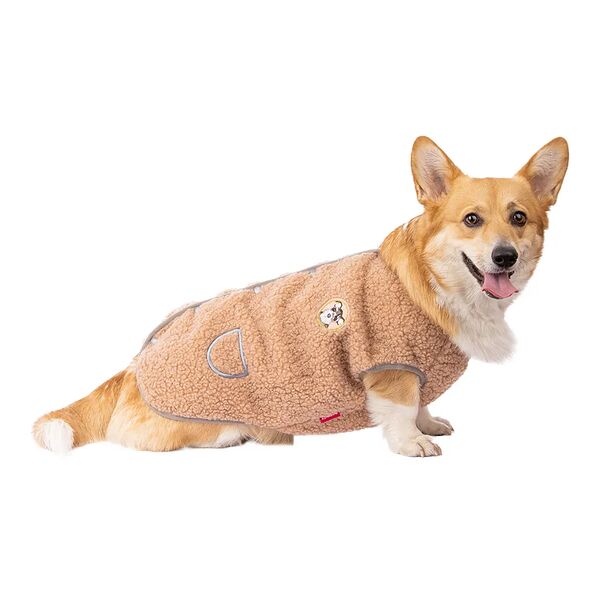 Жилетка-пальто для собак 2XL бежевый (унисекс)