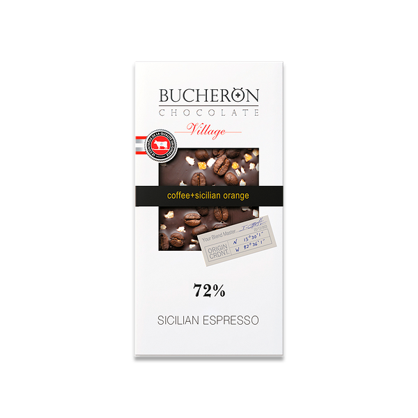 Шоколад Bucheron горький с зернами кофе и апельсином 100 г