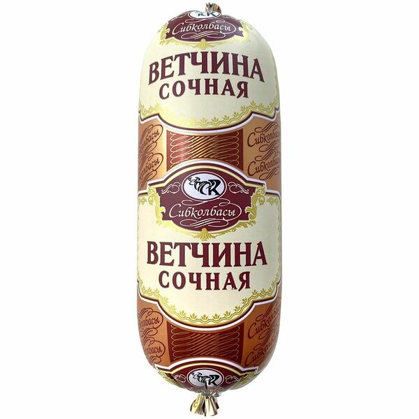 Ветчина Сибколбасы Сочная, 600 г