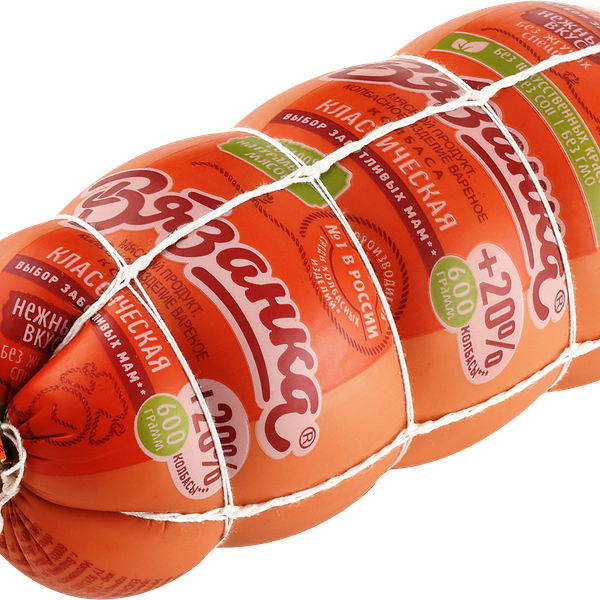 Колбаса вареная ВЯЗАНКА Классическая, 600г