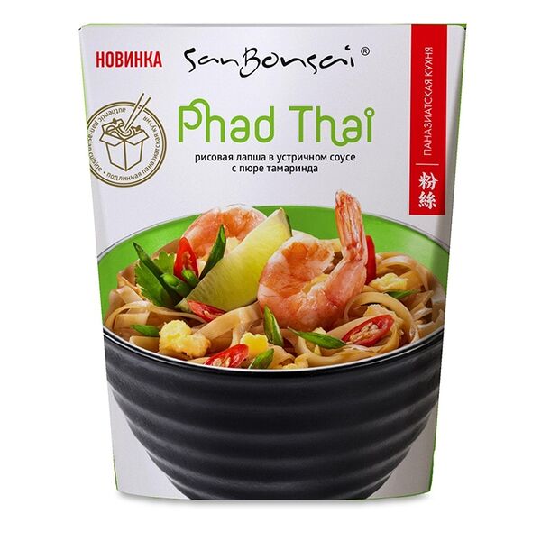 Рисовая лапша в устричном соусе с пюре тамаринда Пад Тай, 123г