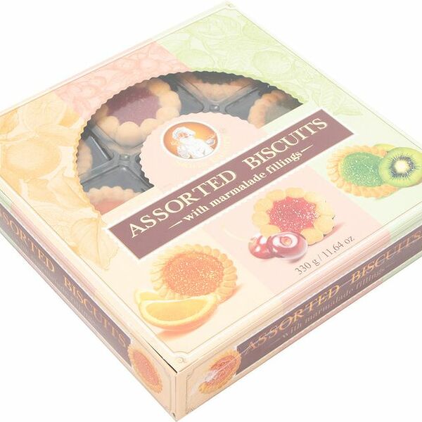 Печенье сдобное Santa Bakery Ассорти с мармеладной начинкой