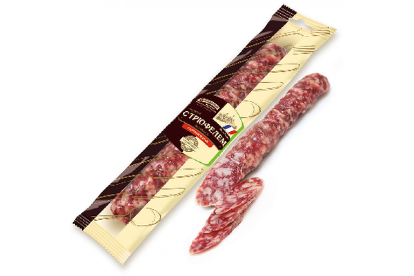 Колбаса сыровяленая с трюфелем полусухая Егорьевская колбасно-гастрономическая фабрика