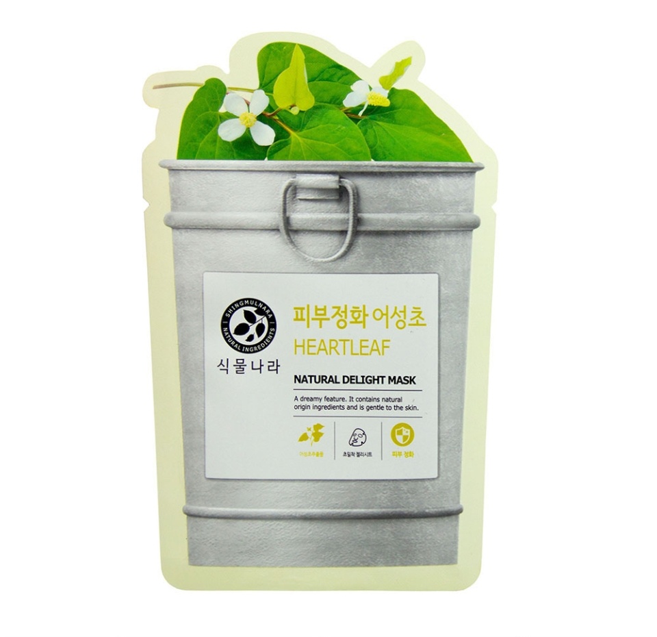 

Маска для лица Shingmulnara Natural Delight Mask с экстрактом хауттюйнии тканевая