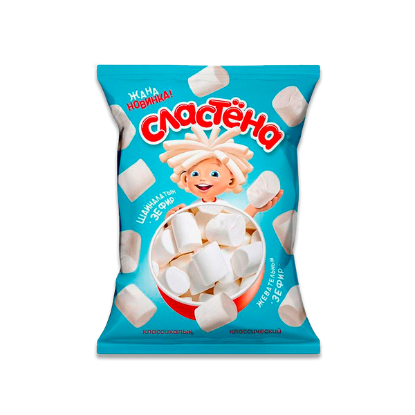 Зефир Сластёна жевательный Ваниль 75 г