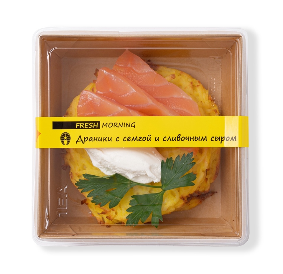 

Драники с семгой и сливочным сыром 170 г