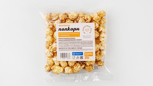 Попкорн карамелизированный с арахисом