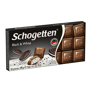 Шоколад молочный Schogetten Ванильный крем и печенье с какао 100г