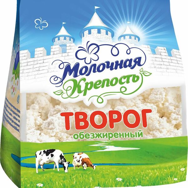 Творог Молочная крепость обезжиренный 0.5%