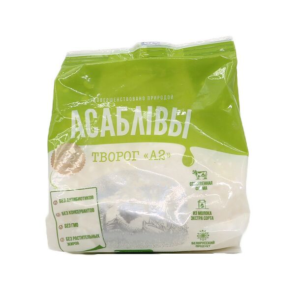 Творог Асаблiвы 7% молочный 200г меш-к Лунинецкий МЗ