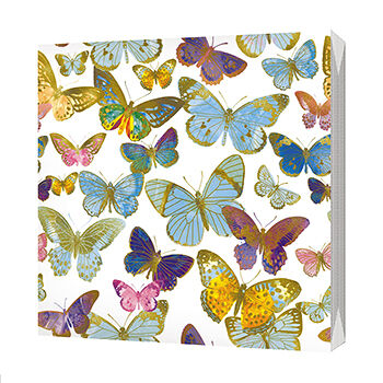 Салфетки бумажные BGREEN Бабочки 3сл 33*33см, 20шт
