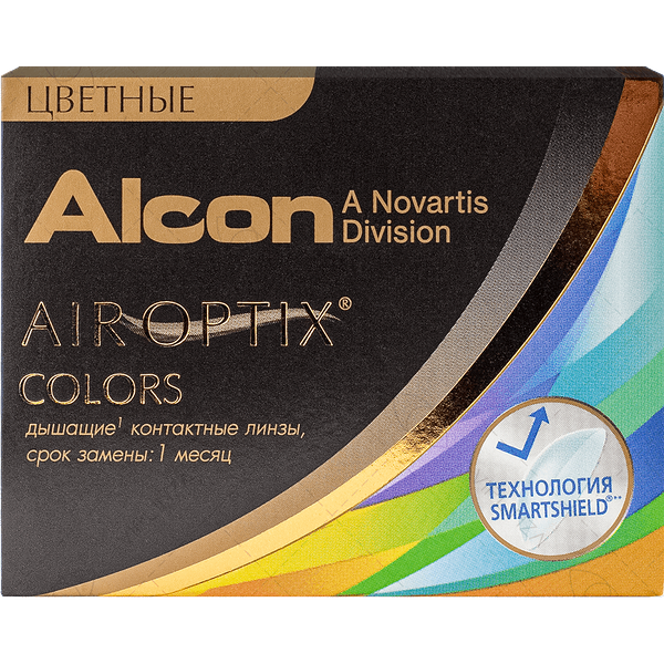 Линзы Alcon Air Optix Colors BC 8.6 SPH -3.00 Зеленый (Green) 2 шт