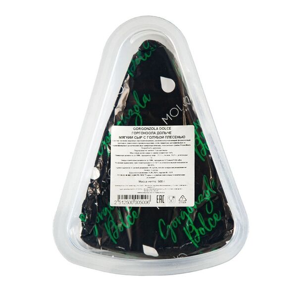 Сыр с голубой плесенью Горгонзола Дольче Moloko Group Россия, вес