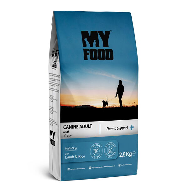 MYFOOD Canine для собак сухой  2,5кг Ягненок с рисом для мелких пород
