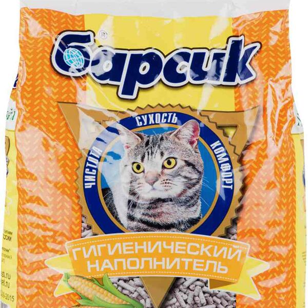 Наполнитель гигиенический Барсик кукурузный  4,54 л