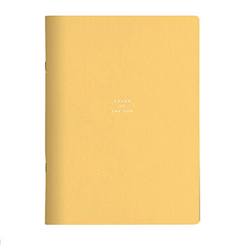 Тетрадь в мягком переплёте на скрепке Block в клетку с жёлтой обложкой, Be Smart, 210*295 мм