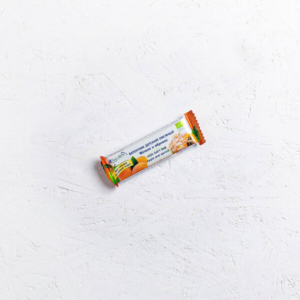 Батончик детский овсяный с яблоком и абрикосом