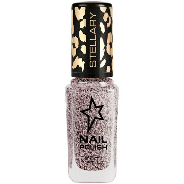Лак для ногтей Stellary Nail polish тон 106 серебристый с блестками 8мл