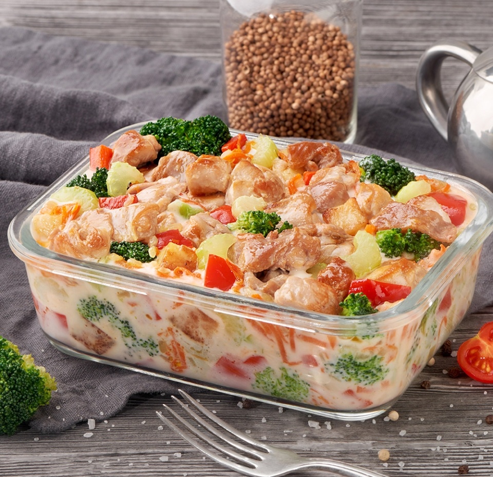 

Филе кролика Почти Готово с овощами в сливочном соусе для запекания 500 г