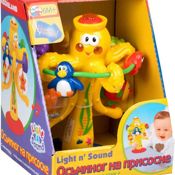 Развивающая игрушка Осьминог Kiddieland на присоске