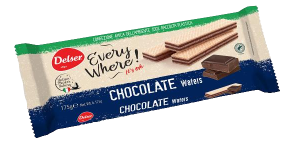 Вафли Delser с шоколадом