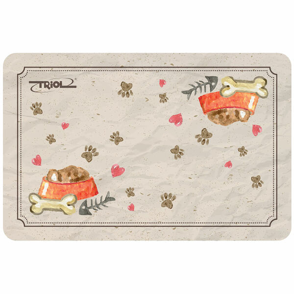 Коврик под миску TRIOL Косточки, 430x280 мм