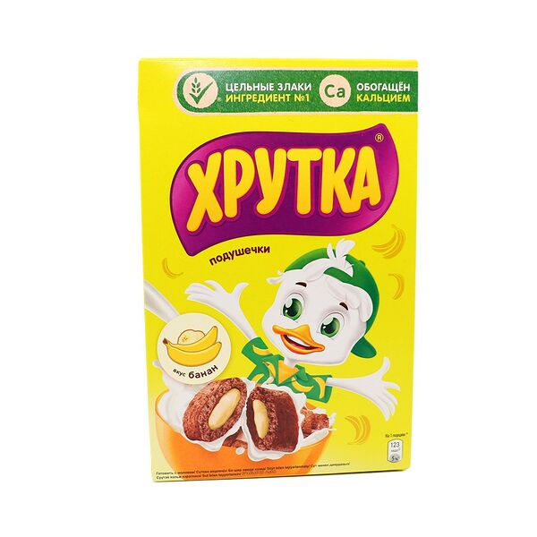 Подушечки злаковые Хрутка с нач со вк банана обогащ кальцием 220г