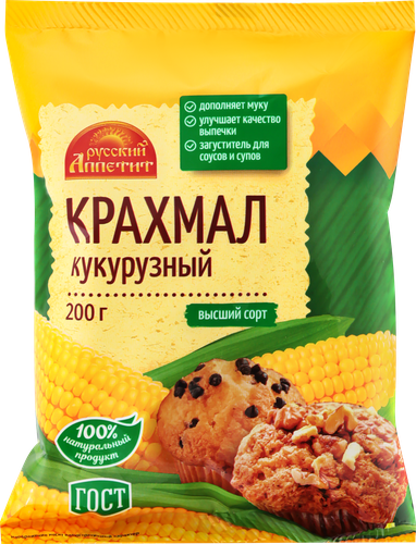 

Крахмал Русский Аппетит кукурузный 200г