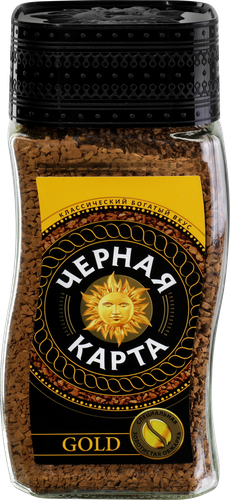 

Кофе Чёрная карта Gold растворимый сублимированный 190 г
