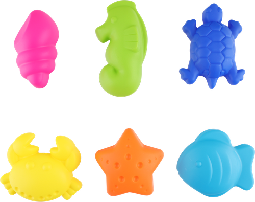 

Набор игровой Bigga формочки для песка, 6 предметов