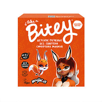 Печенье детское безглютеновое Take a Bitey Сливочная малина 1,5+