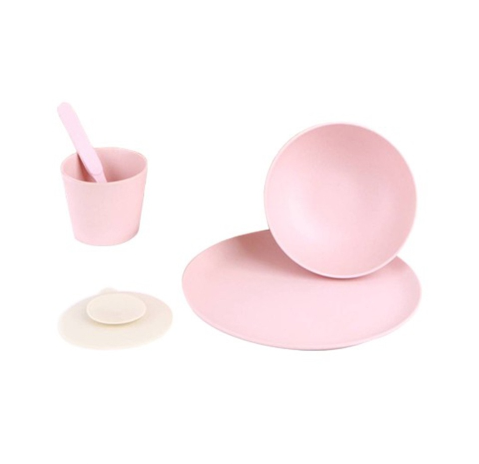 

Набор бамбуковой посуды Love Mae Mini Set, светло-розовый, 5 предметов, Китай