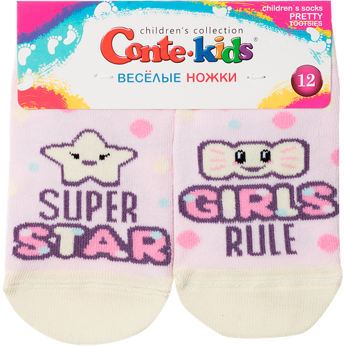 Носки детские CONTE-KIDS Tip-Top, Веселые ножки р. 12, 14, в ассортименте, Арт. 17C-10CП