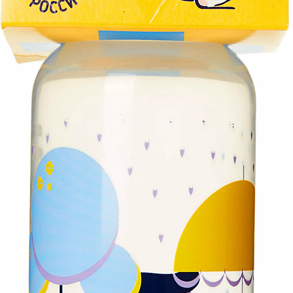 Бутылочка Курносики с латексной соской молочной, 0+ 250 мл