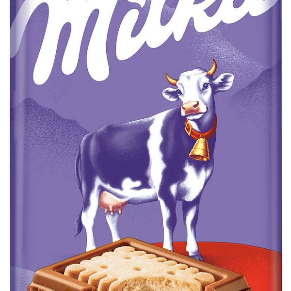Шоколад молочный Milka с печеньем LU, 87г