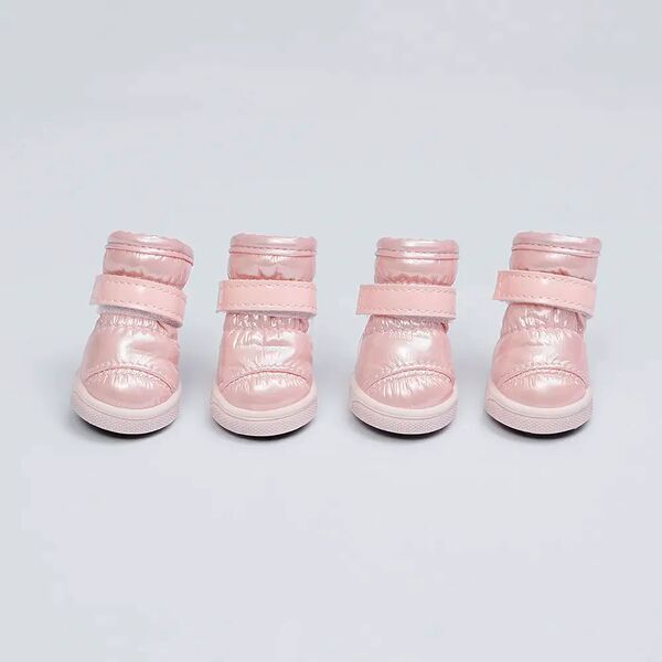 Ботинки-дутики для собак S бежевый (унисекс)