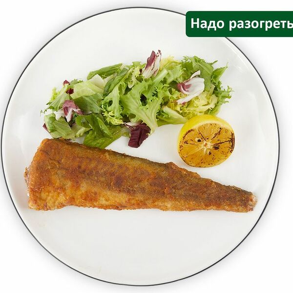 Минтай тушка жареный