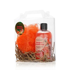 Женский набор (гель  Delicare + мочалка-шар Aqua Joy)