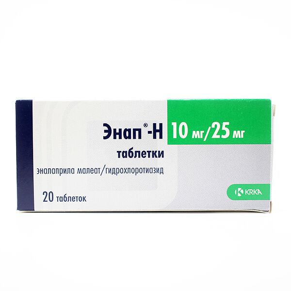 enap H DHT 10мг / 25мг N20