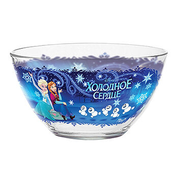 Салатник стеклянный Холодное сердце Дисней 13 см