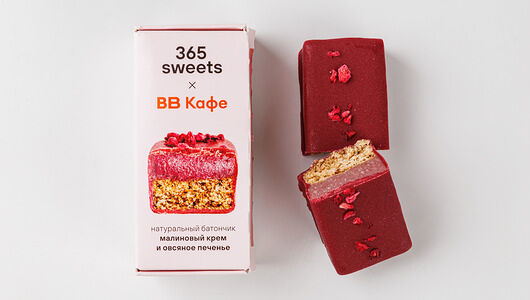 Батончик шоколадный Малиновый крем и овсяное печенье 365 sweets