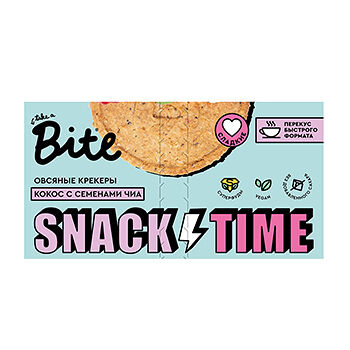 Крекеры овсяные Take a Bite Кокос с семенами чиа сладкие
