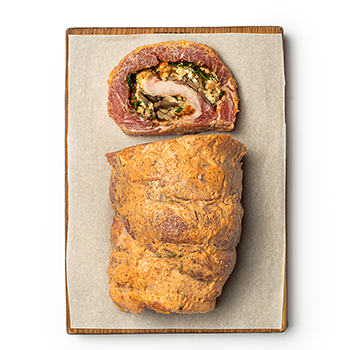 

Рулет Маркет из свиной шеи с грибами для запекания охлажденный вес