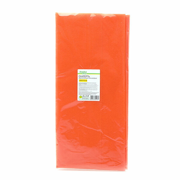 Скатерть одноразовая Каждый день оранжевая, 110х140 см
